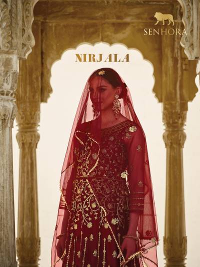 NIRJALA 3024 TO 3026 BY SENHORA BUTTERFLY NET GOWN WHOLESALER IN INDIA